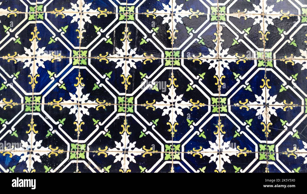 Traditional portuguese tile Azulejo Stock Photo Alamy