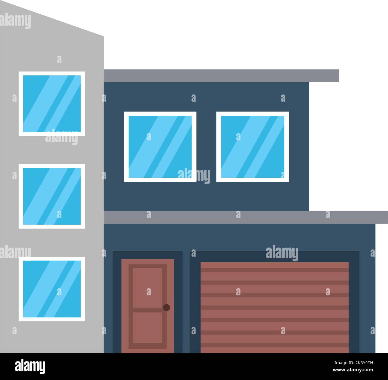 modern house facade Stock Vector Image & Art - Alamy