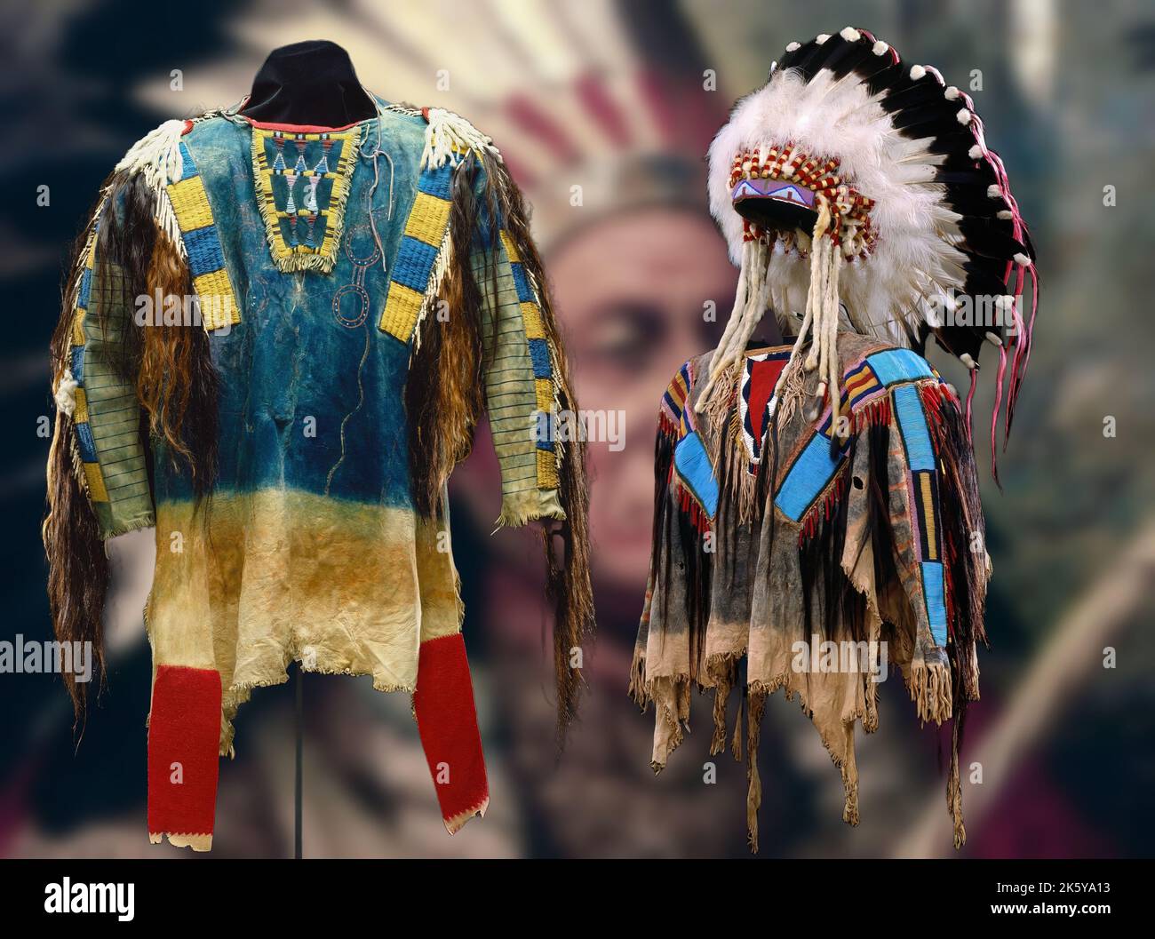 Native American Art The very special and colorful clothes of the