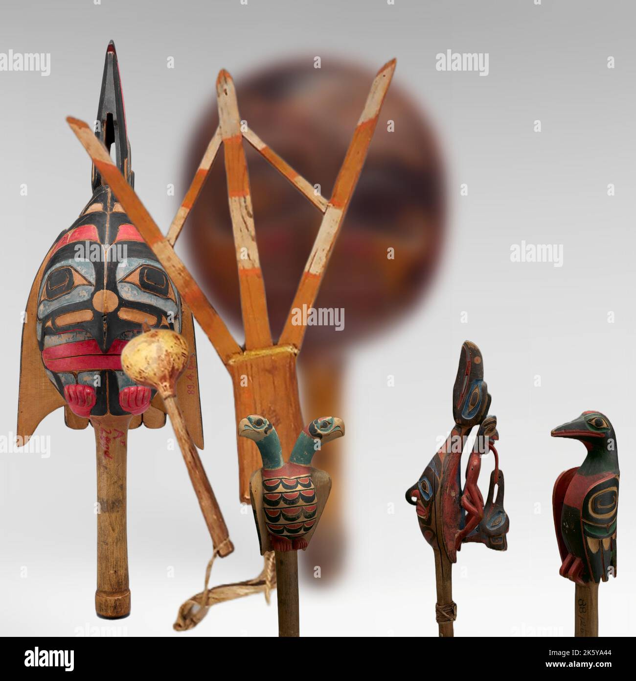 Native North America Art three beautiful specimens of native american