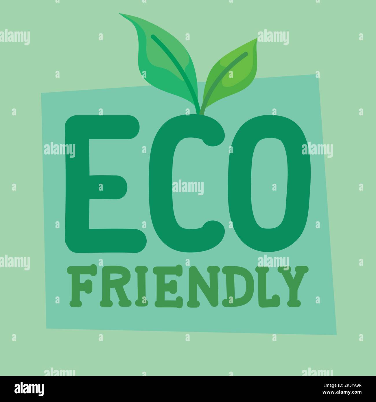 eco friendly lettering with leafs Stock Vector Image & Art Alamy