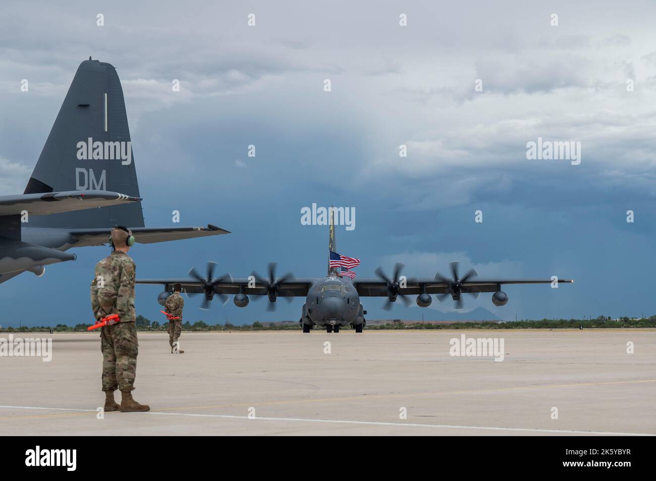 A U.S. Air Force HC-130J Combat King II, assigned to the 79th Rescue ...