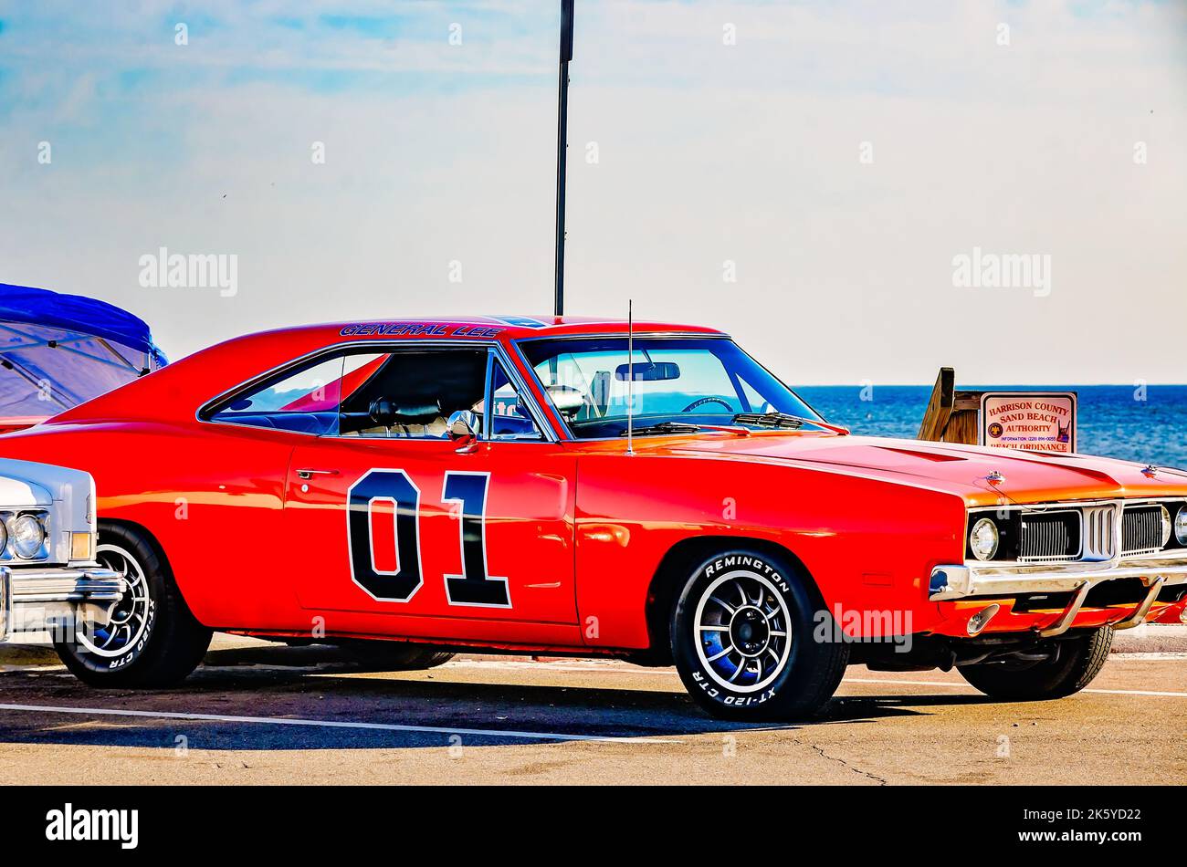 A 1969 Dodge Charger is displayed during the 26th annual Cruisin’ the Coast in Biloxi, Mississippi. Stock Photo