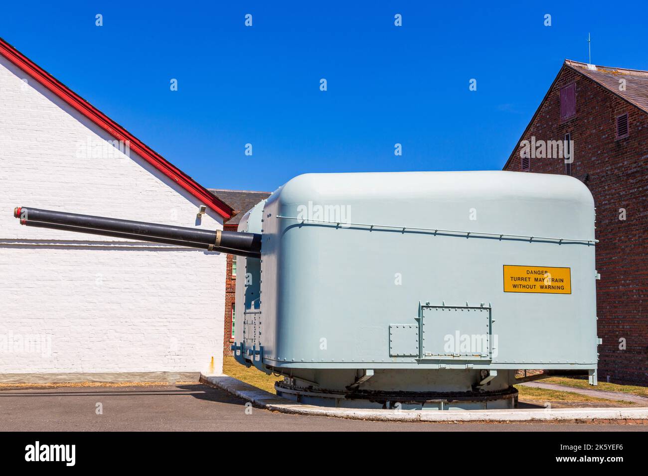 Explosion Museum of Naval Firepower,Gosport,Hampshire,England,United Kingdom Stock Photo