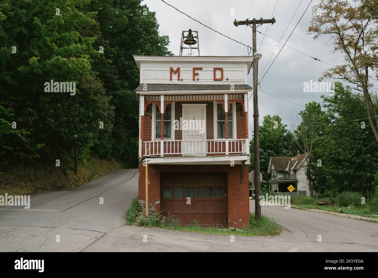 Old fire hall, Pennsylvania Stock Photo Alamy