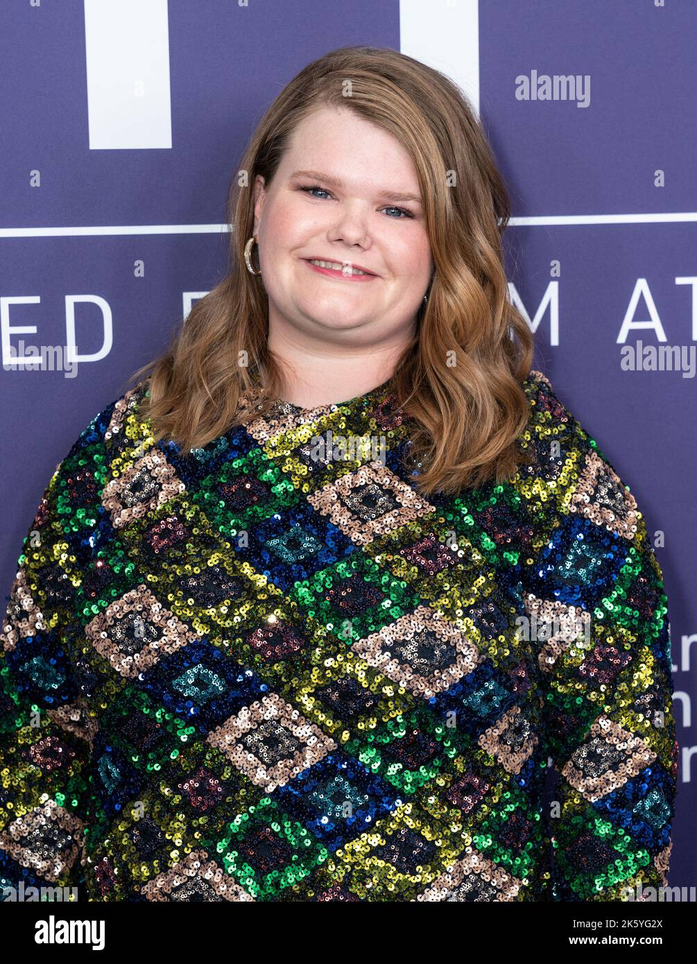 New York, US, October 10, 2022. Michelle McLeod attends screening of