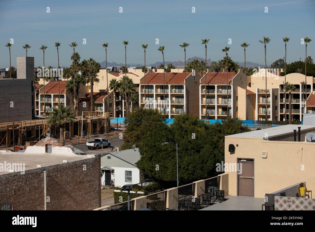 Afternoon view of downtown Chandler, Arizona, USA Stock Photo Alamy