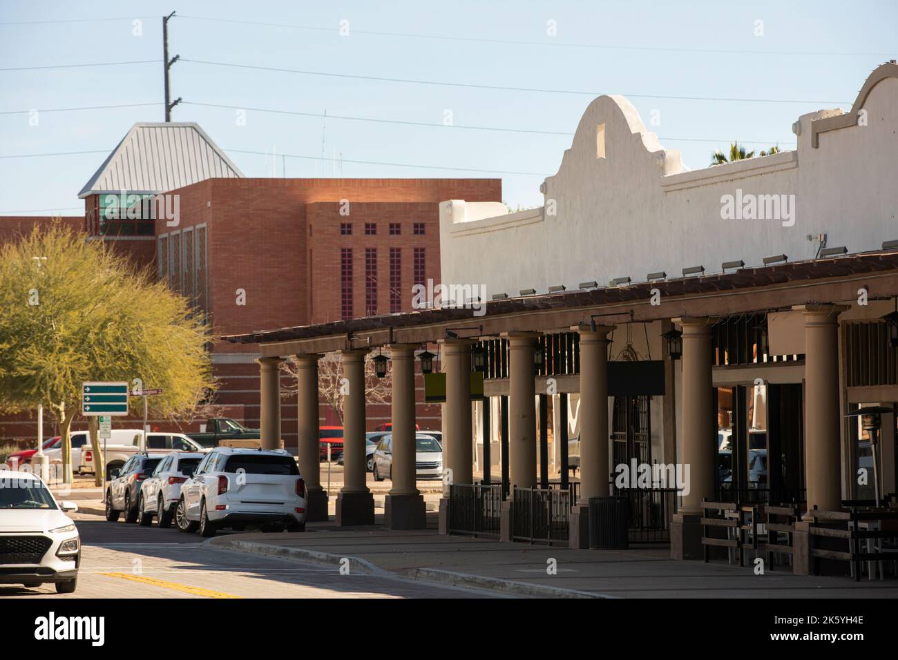 Afternoon view of downtown Chandler, Arizona, USA Stock Photo Alamy