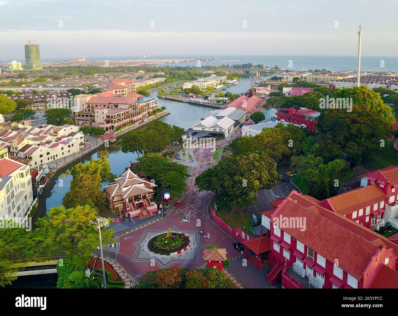 melaka-malaysia-drone-aerial-view-hi-res-stock-photography-and-images