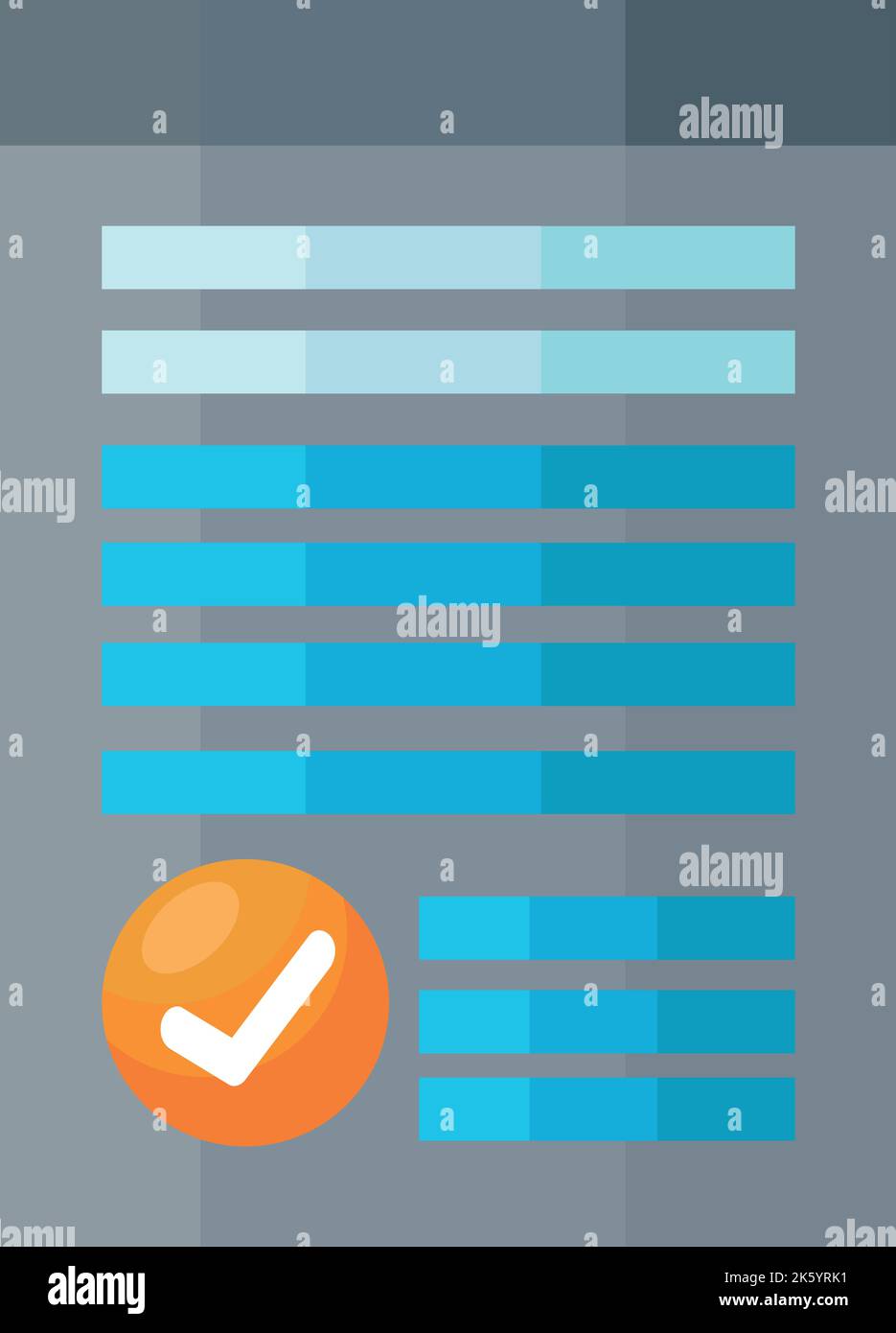 webpage template with check symbol Stock Vector Image & Art - Alamy