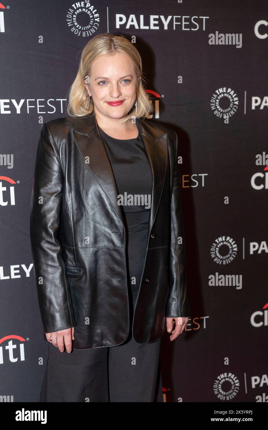 NEW YORK, NEW YORK - OCTOBER 10: Elisabeth Moss attends "The Handmaid's