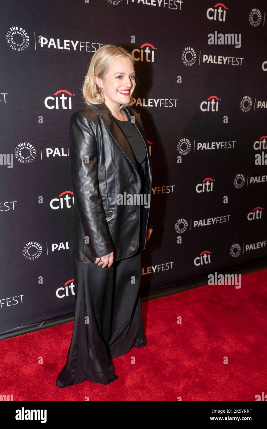 American actress elisabeth moss attends hi-res stock photography and