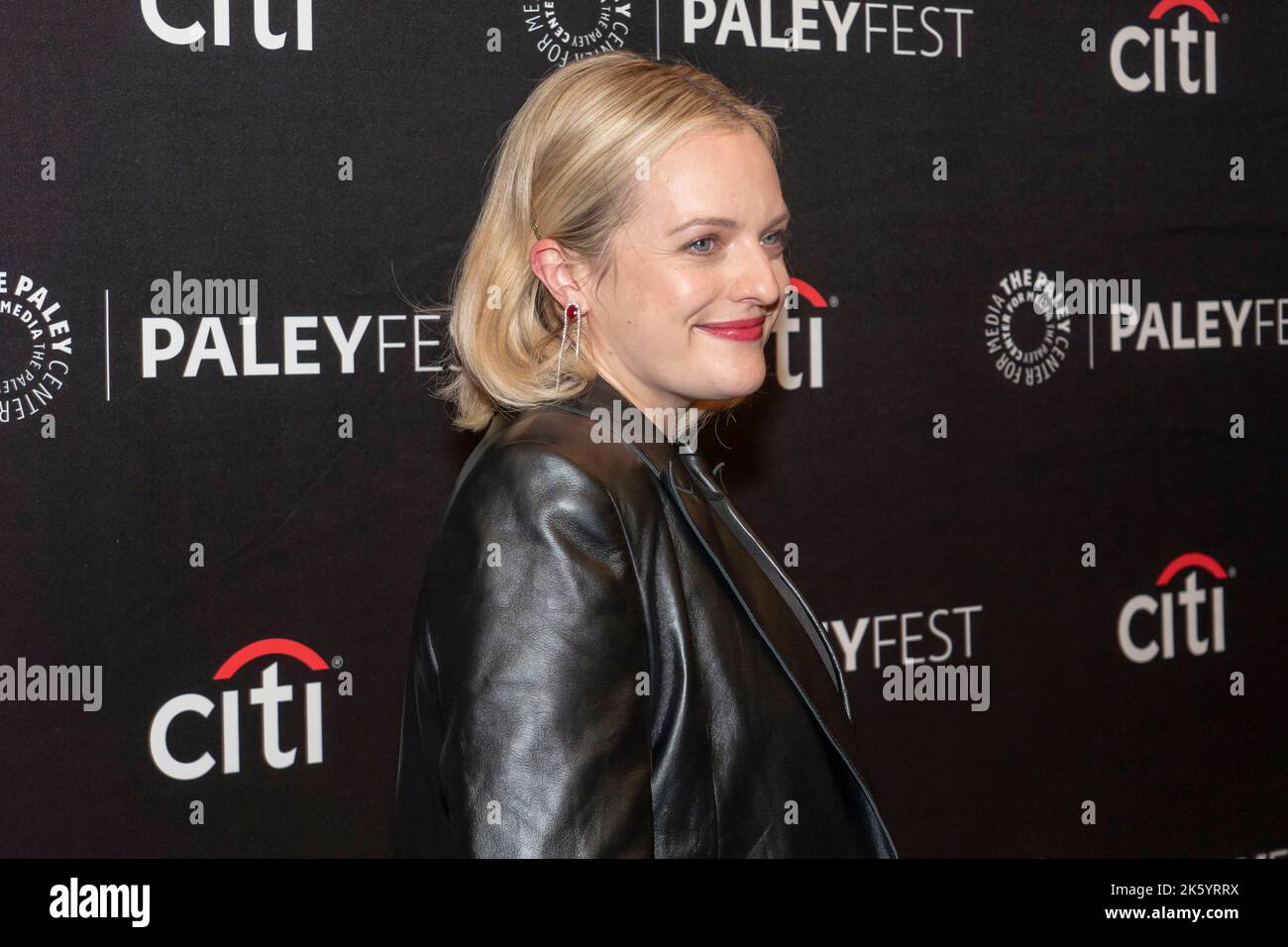 NEW YORK, NEW YORK - OCTOBER 10: Elisabeth Moss attends "The Handmaid's