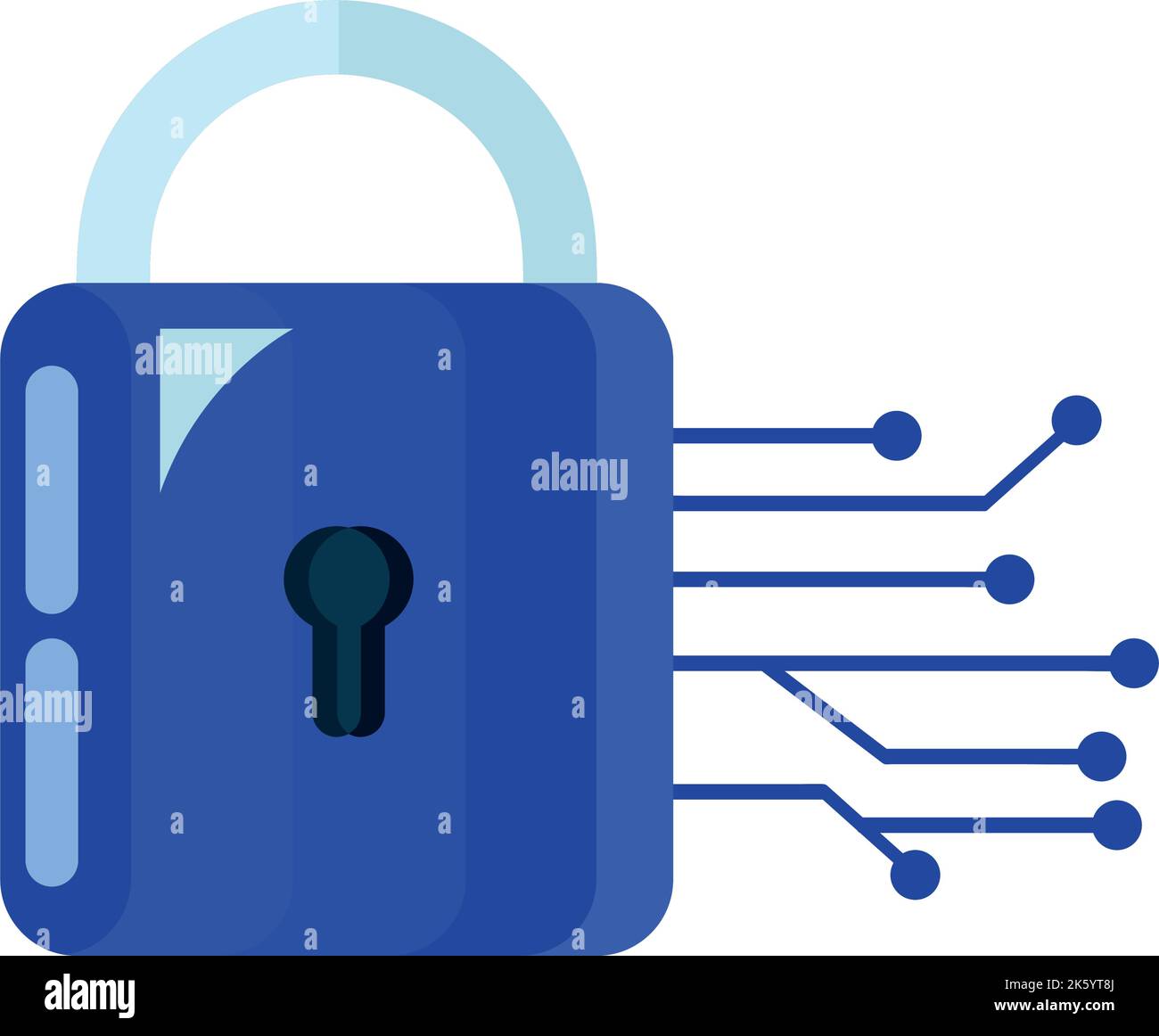 safe secure padlock with circuit Stock Vector Image & Art - Alamy