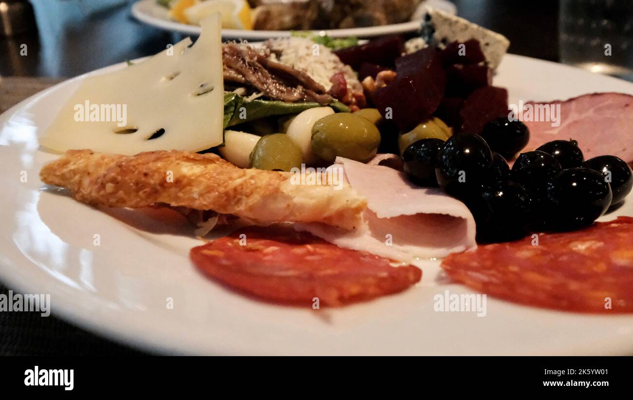 Premium Cheese & Cold Cuts Platter Lunch Meats Stock Photo Alamy