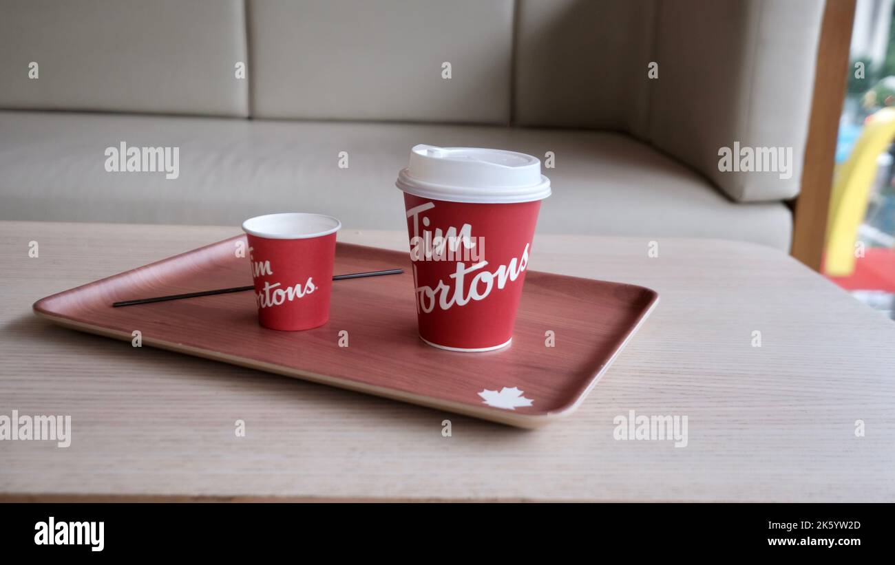 Tim Horton Coffee Stock Photo