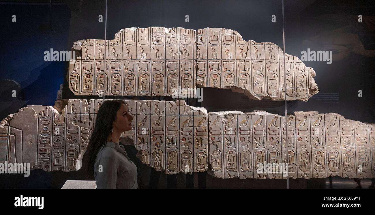 The British Museum, London, UK. 11 October 2022. Hieroglyphs: unlocking ...