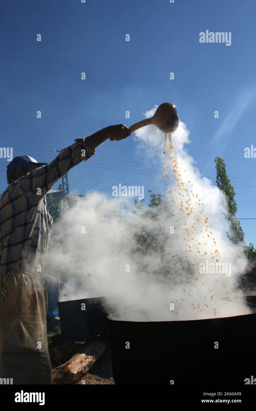 Handmade molasses made from red grapes in the Taurus Mountains. Turkey