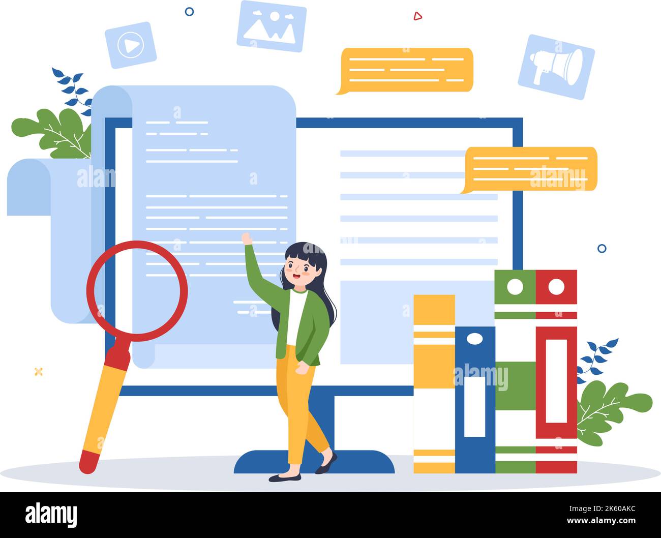 Digital Publishing Content Blog Marketing Writing for Social Media or Webpage Organization in ...