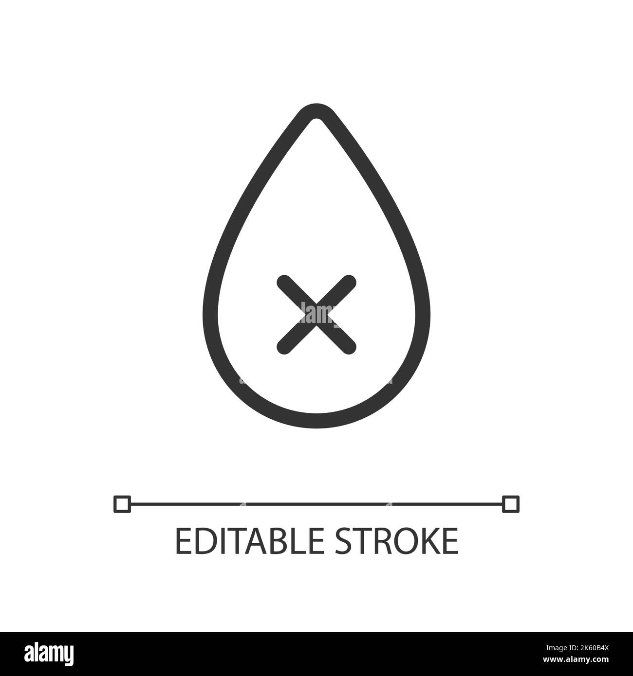 Dehydration pixel perfect linear ui icon Stock Vector Image & Art - Alamy