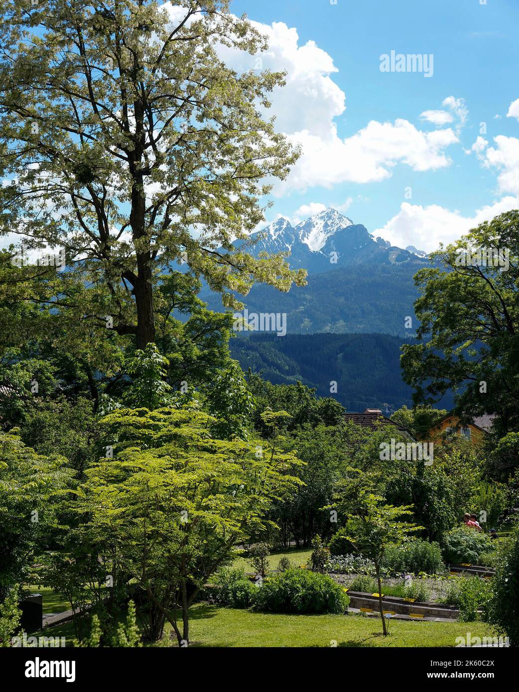Innsbruck botanic gardens Stock Photo