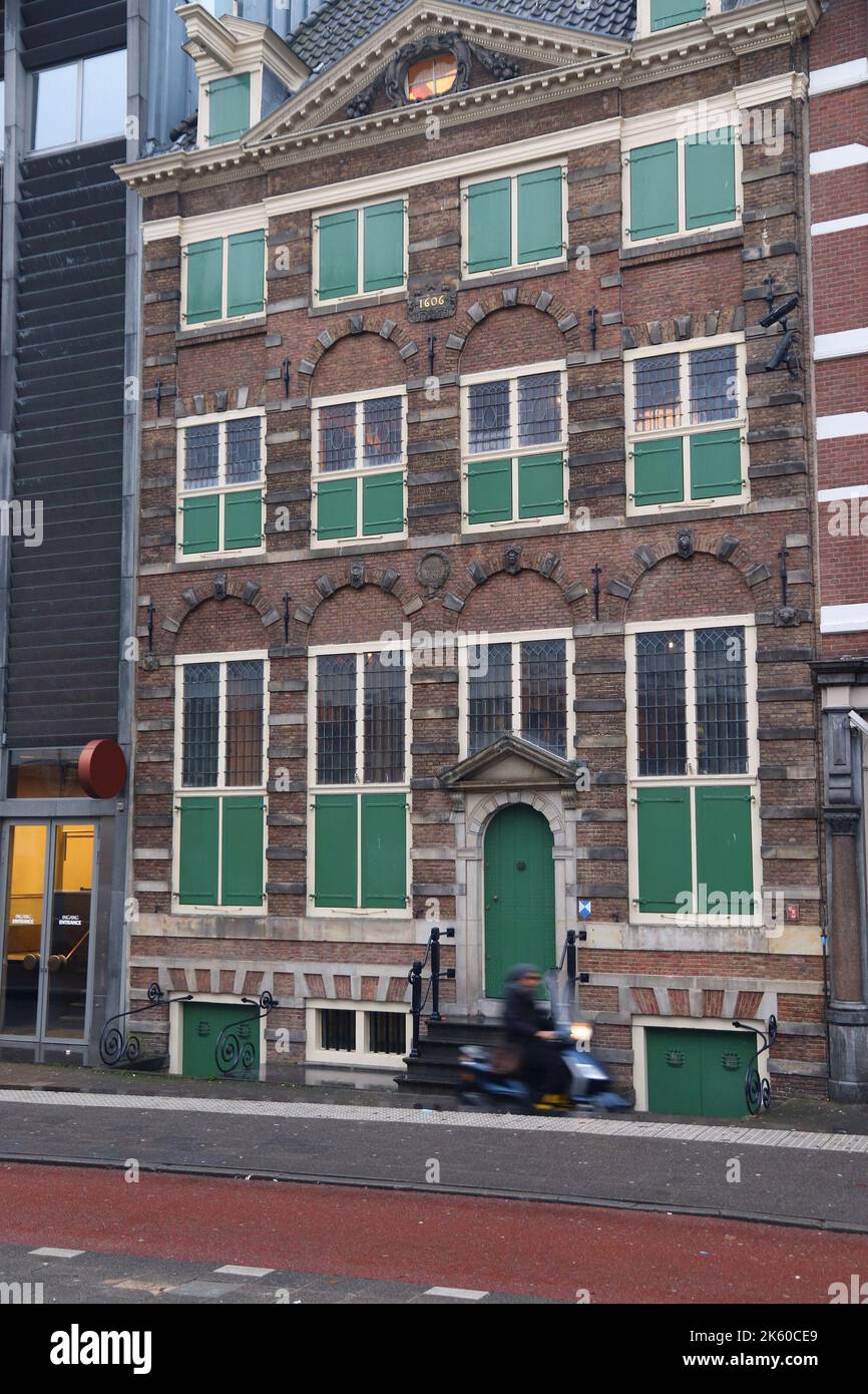 Rembrandthuis (Rembrandt House) - landmark in Amsterdam, Netherlands. Artist Rembrandt Van Rijn lived and worked here. Stock Photo