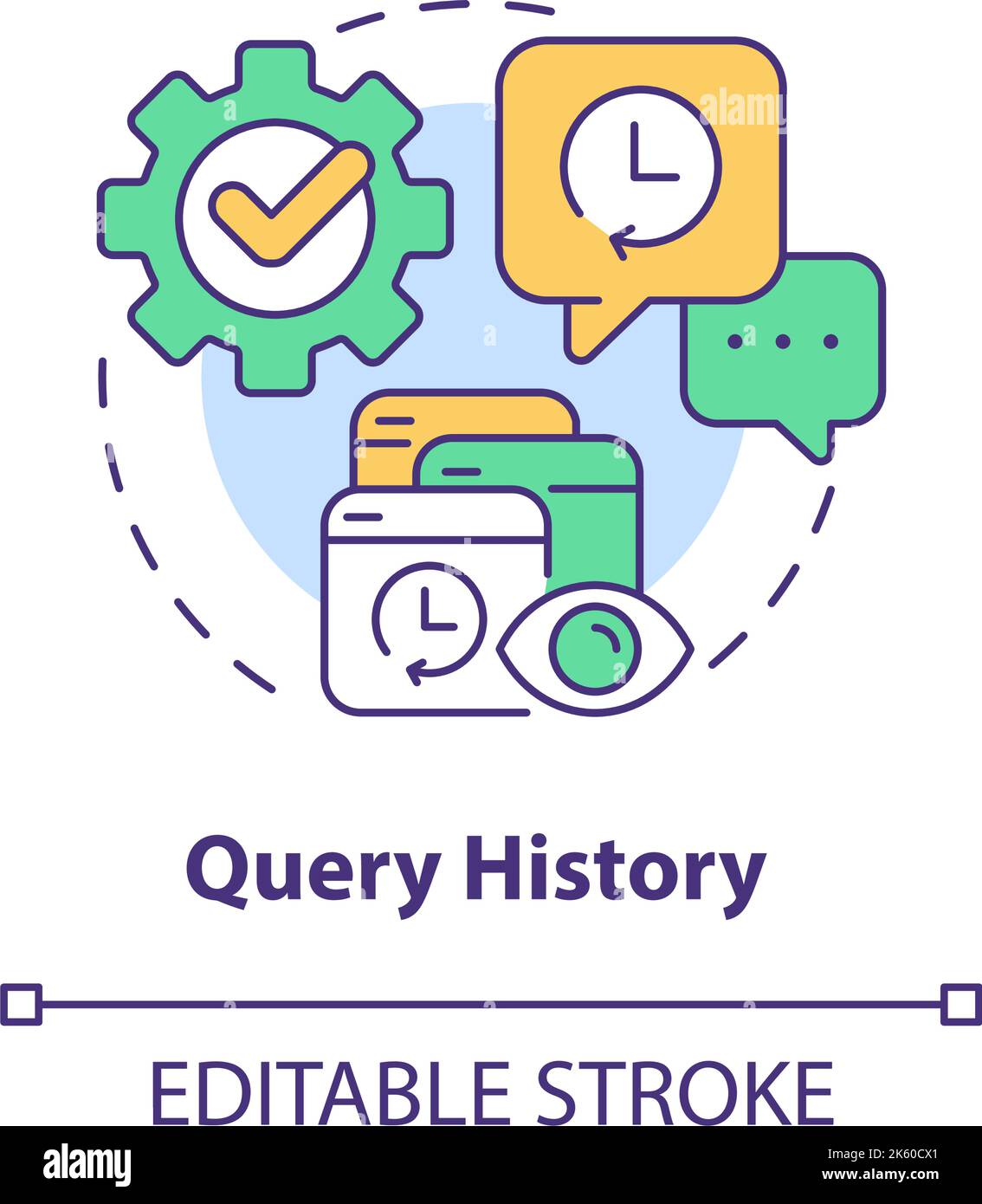 Query history concept icon Stock Vector Image & Art - Alamy