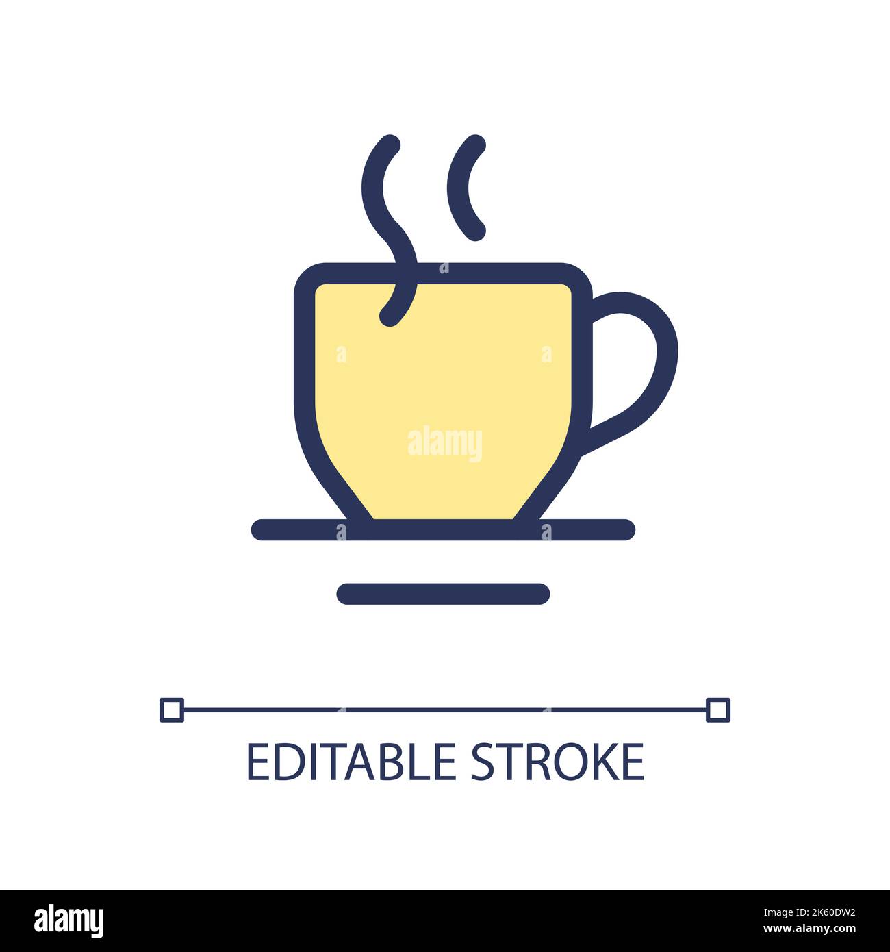 Hot beverage pixel perfect RGB color ui icon Stock Vector Image & Art ...