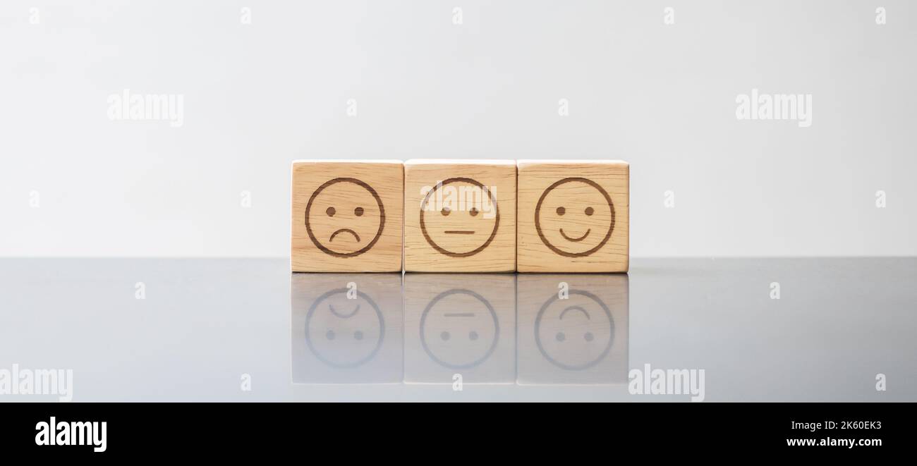 emotion face block. Emoticon for user reviews. Service rating, ranking ...