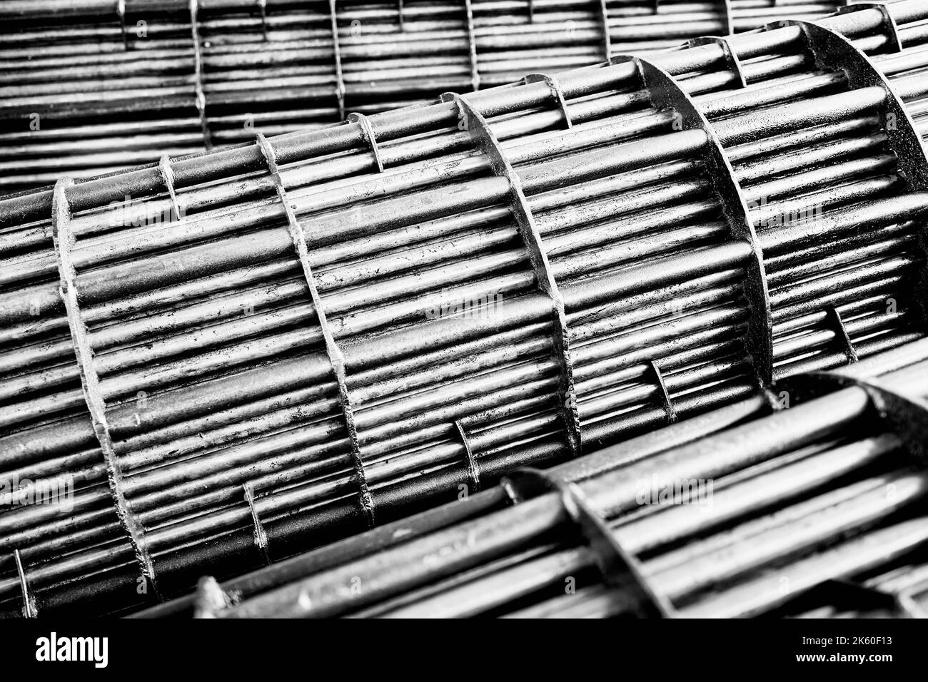 Heat exchanger tube bundle of industrial heat exchangers shell and tube