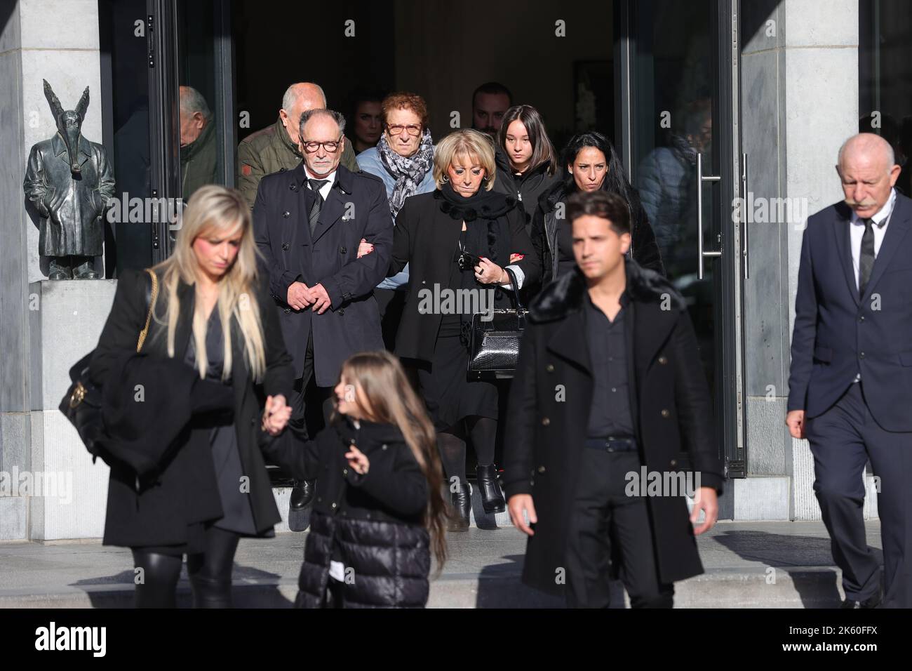 Illustration shows the funeral ceremony for Franco Dragone, Italian ...