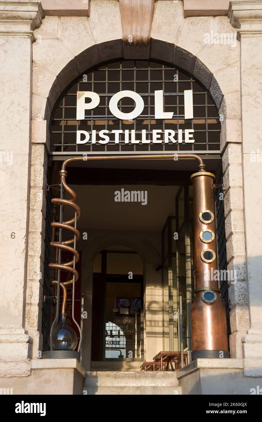 Distillerie Poli, Bassano del Grappa, Vicenza, Veneto, Italy, Europe Stock Photo