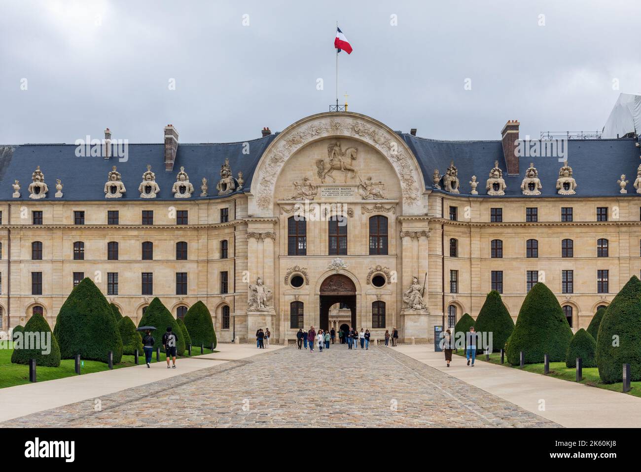 Place Invalides Entrance to the Hotel des Invalides and the Museum of the Army, A ...