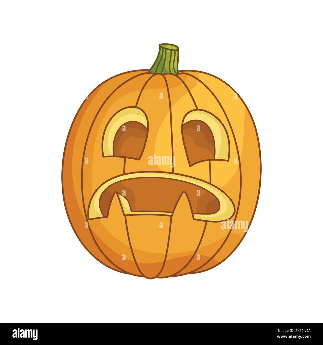 Sad Jack O Lantern Clipart
