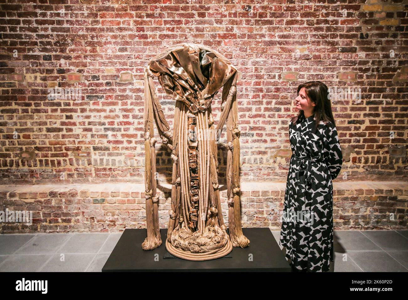 London UK 11 Oct 2022 Tantra , Bronze squared by American visual artist ...