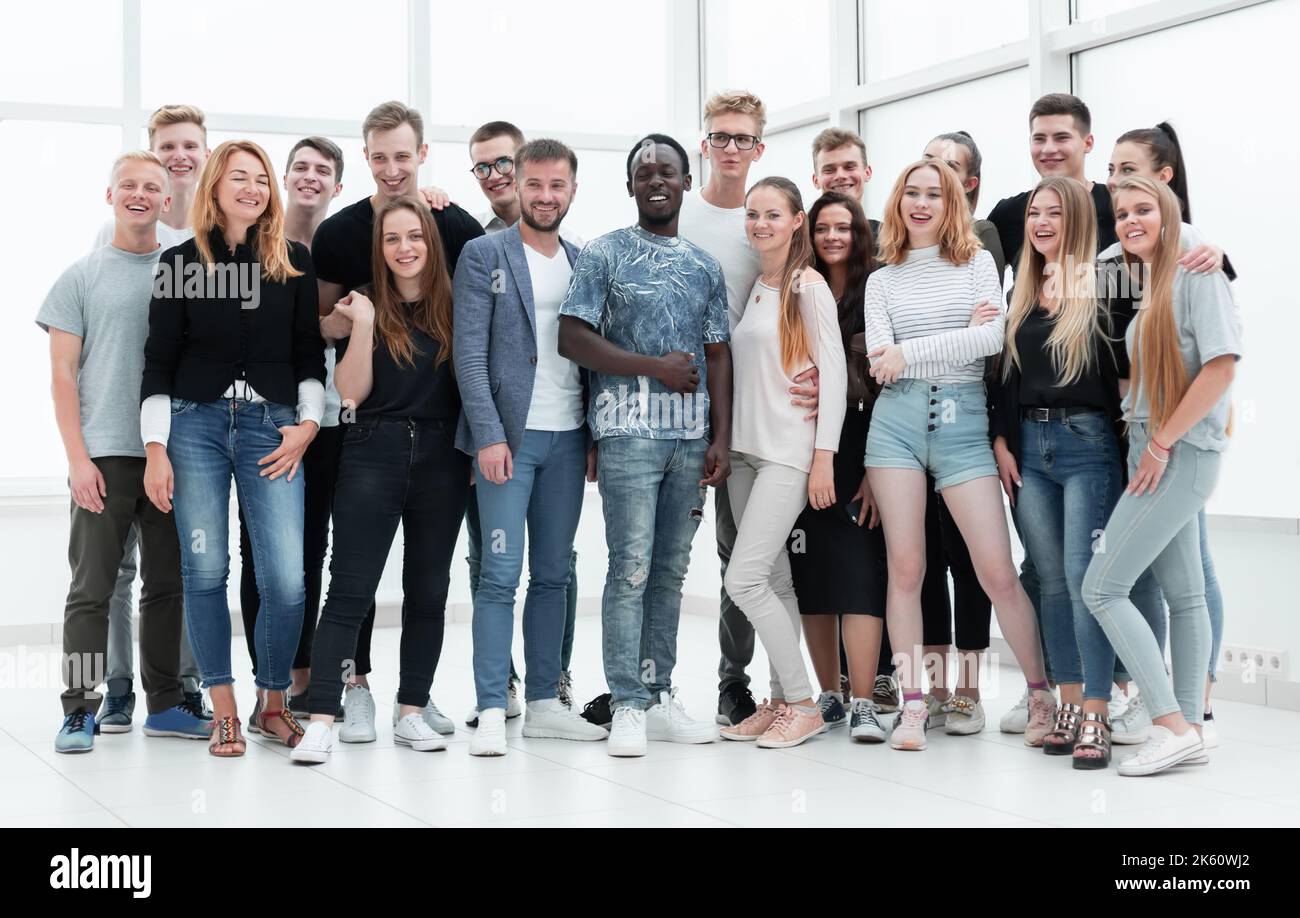 group of successful young people standing together Stock Photo - Alamy