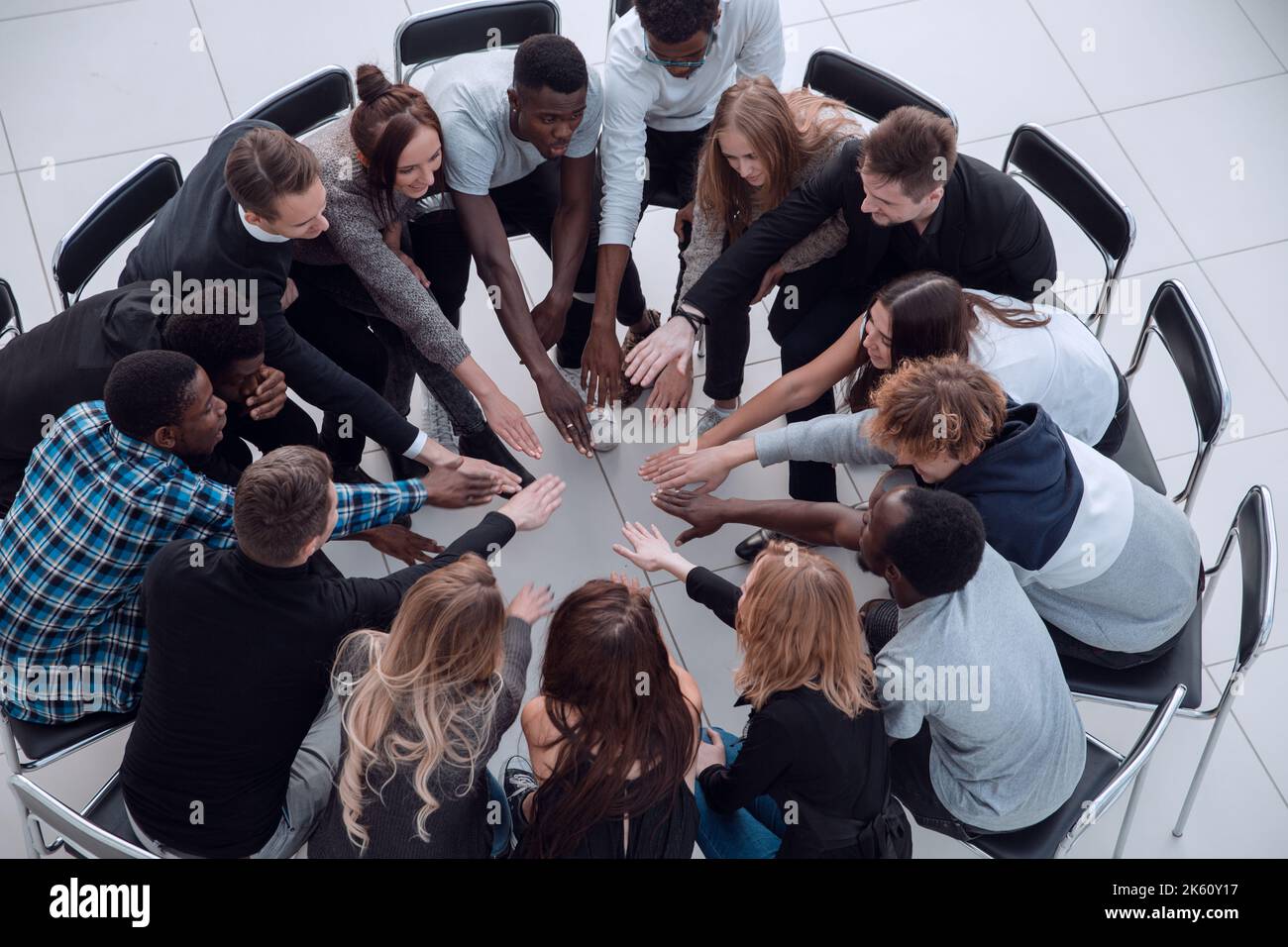 Group of Diverse Hands Together Joining Concept Stock Photo - Alamy