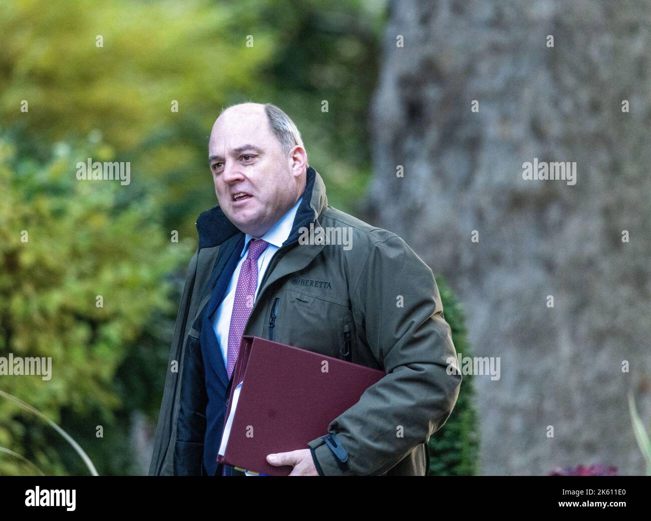 London, UK. 11th Oct, 2022. Ben Wallace, Defence Secretary, arrives at a cabinet meeting at 10 Downing Street London. Credit: Ian Davidson/Alamy Live News Stock Photo