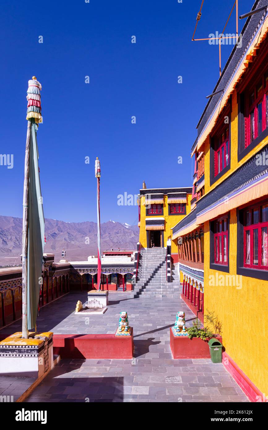 Thikse Monastery (Thiksay Gompa), Ladakh, India Stock Photo