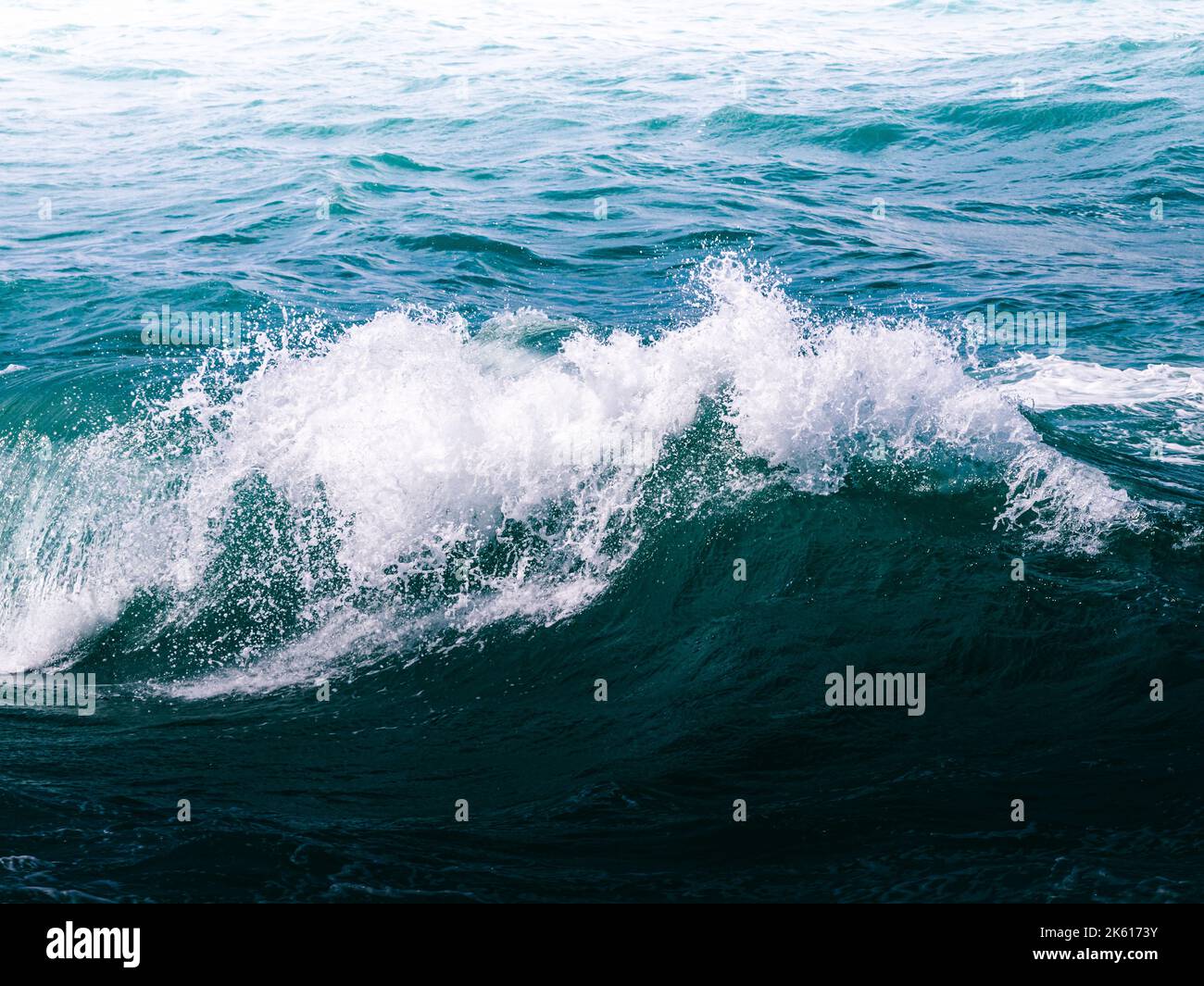 Puerto Rico caribbean deep blues ocean waves movement views from the