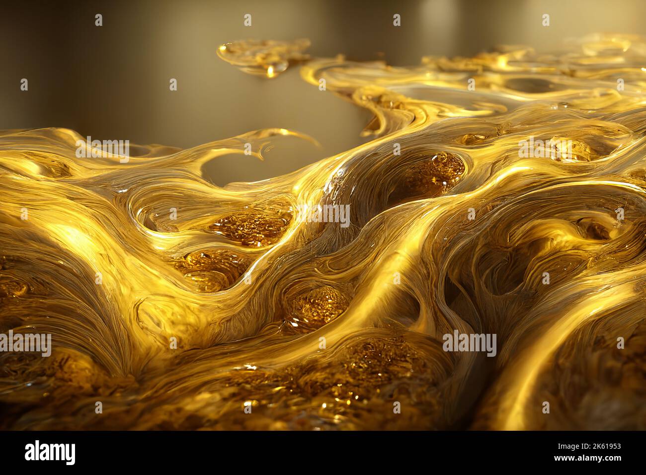 Close up liquid luxury gold metallic glitter paint swirls to make an  abstract textured background Stock Photo - Alamy