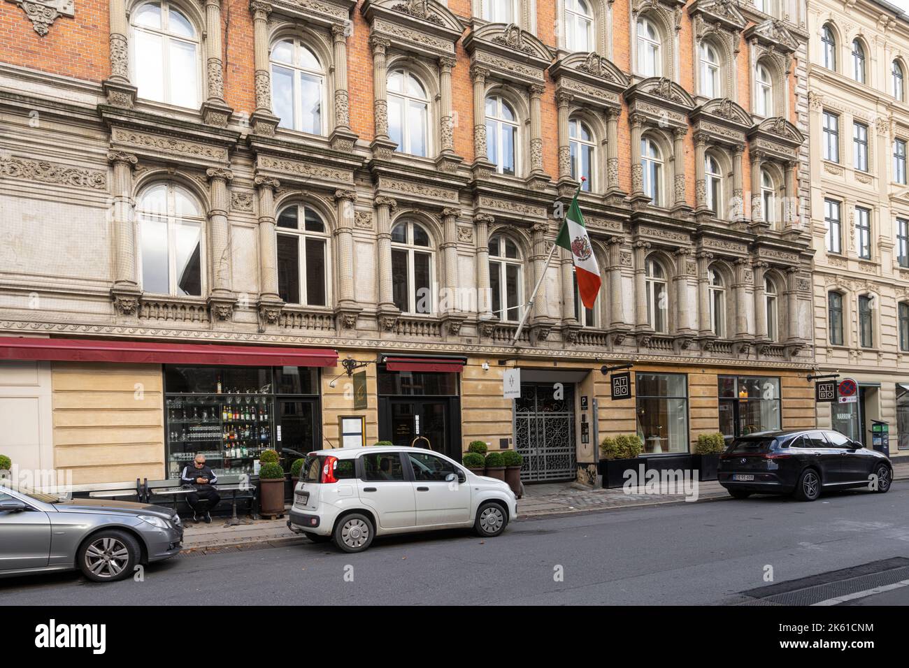 Copenhagen, Denmark. October 2022. External view of the Mexican embassy building in the city center Stock Photo