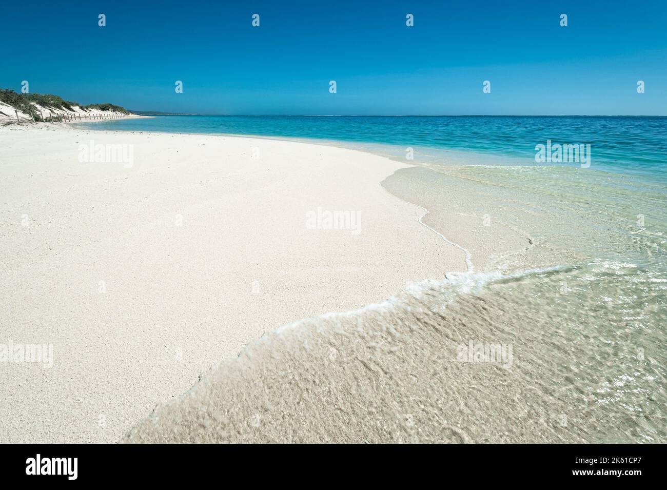 Beautiful Turquoise Bay in Cape Range National Park. Stock Photo