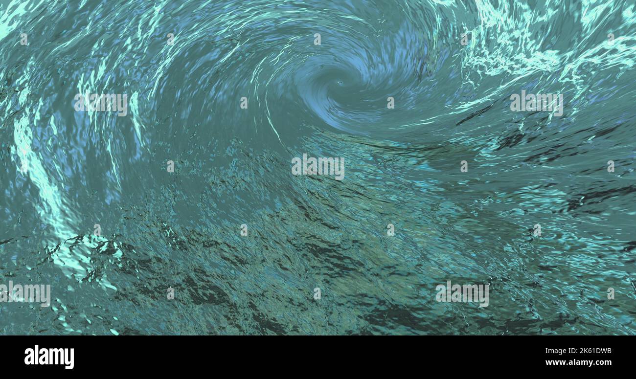 Water - Vortex - Whirlpool - Maelstrom Spinning underwater vortex against  white background Stock Photo