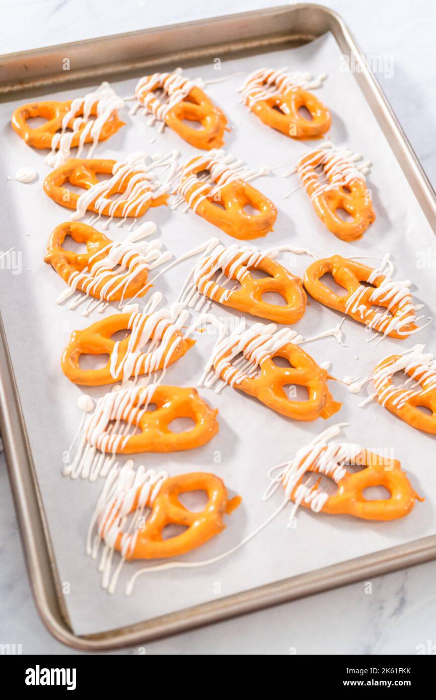 Gourmet Chocolate Covered Pretzel Twist Stock Photo Alamy