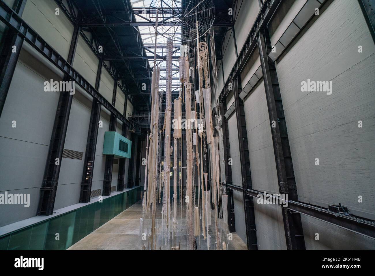 11 October 2022: Cecilia Vicuña, Brain Forest Quipu at Tate Modern, London, England Stock Photo