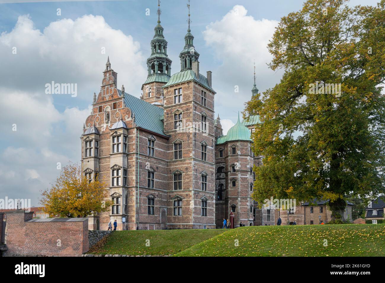 Copenhagen, Denmark. October 2022. View of Rosenborg Castle. A Dutch Renaissance Palace with gardens, guided tours and museum housing the crown jewels Stock Photo