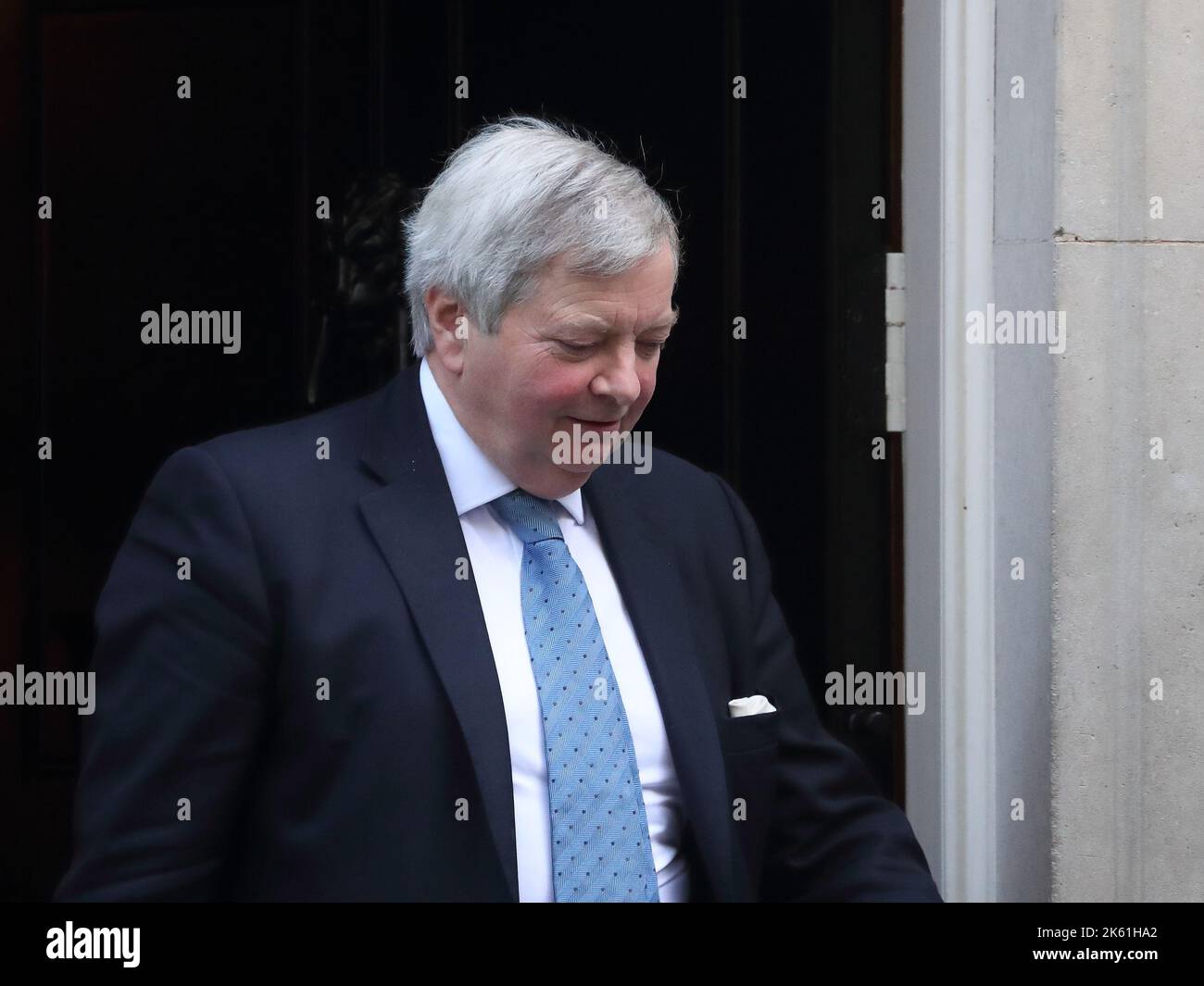 London, UK. 11th Oct 2022. Leader of the House of Lords Lord True leaves Downing Street No 10 after the weekly Cabinet Meeting. Credit: Uwe Deffner/Alamy Live News Stock Photo