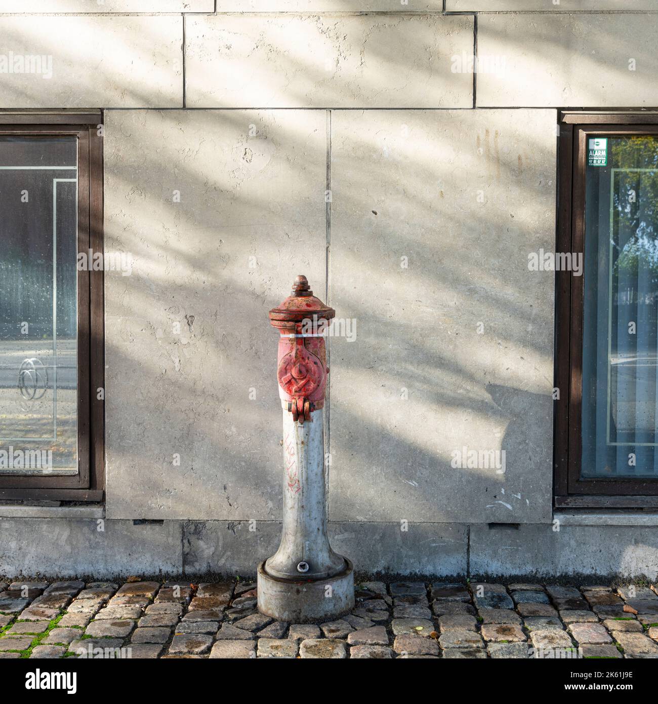 Copenhagen, Denmark. October 2022. a fire hydrant for emergencies in a ...