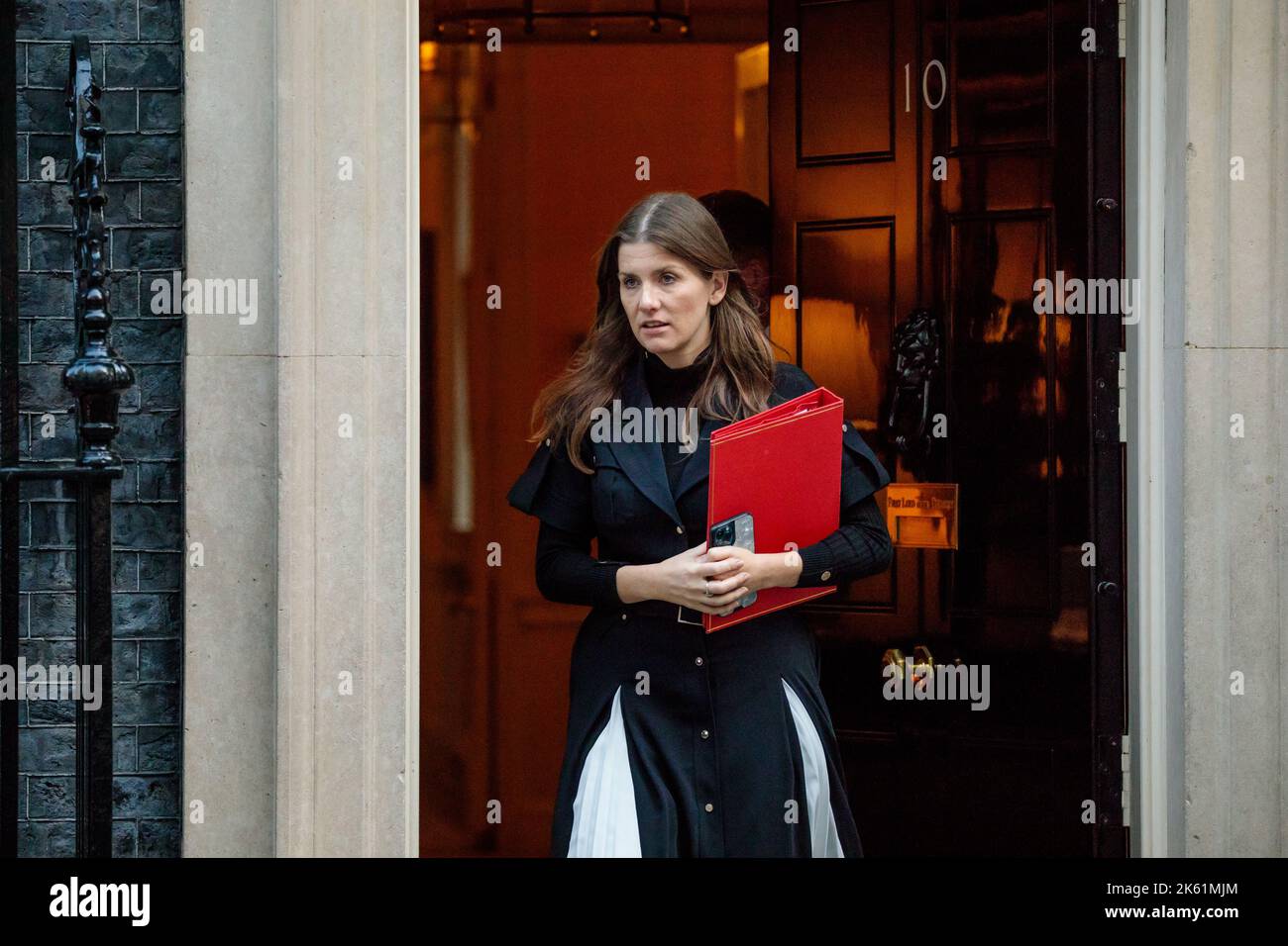 Downing Street, London, UK. 11th October 2022. Ministers attend the first Cabinet Meeting at 10 Downing Street since the Conservative Party Conference last week. Michelle Donelan MP, Secretary of State for Digital, Culture, Media and Sport.  Amanda Rose/Alamy Live News Stock Photo